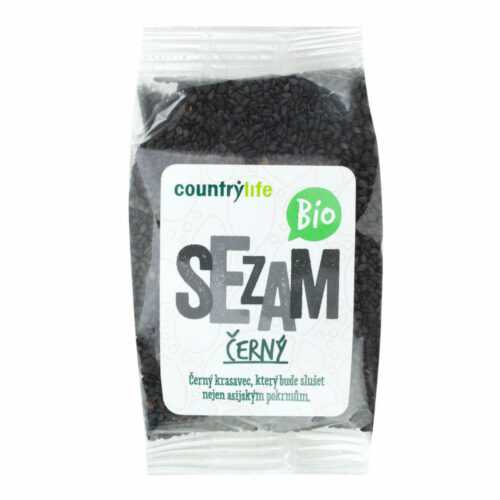 Sezam černý neloupaný 100 g BIO   COUNTRY LIFE Country Life