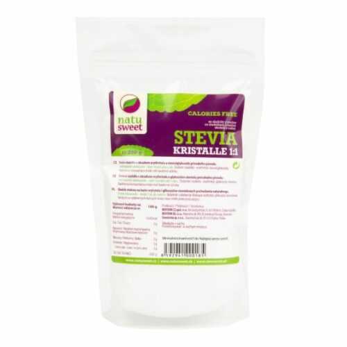 Sladidlo Stevia Kristalle 1:1 200 g - NATUSWEET NATUSWEET