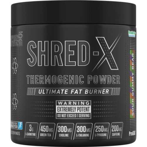 Spalovač tuků Shred X Thermogenic Powder 300 g sour gummy bear - Applied Nutrition Applied Nutrition