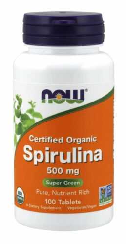 Spirulina 500 mg 100 tab. - NOW Foods NOW Foods