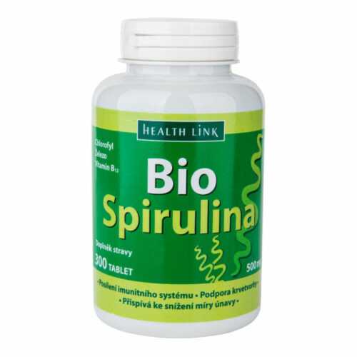 Spirulina s vitaminem B12  300 tablet × 500 mg BIO   HEALTH LINK Health Link