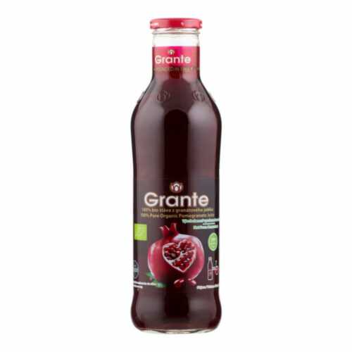 Šťáva z granátového jablka 100 % 750 ml BIO   GRANTE Grante