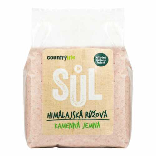 Sůl himálajská růžová jemná 1 kg   COUNTRY LIFE Country Life