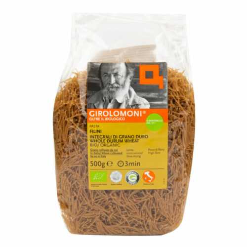 Těstoviny filini celozrnné semolinové 500 g BIO   GIROLOMONI Girolomoni