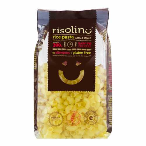 Těstoviny kolínka rýžové bezlepkové 300 g   RISOLINO Risolino