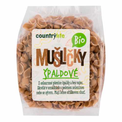 Těstoviny mušličky špaldové 400 g BIO   COUNTRY LIFE Country Life