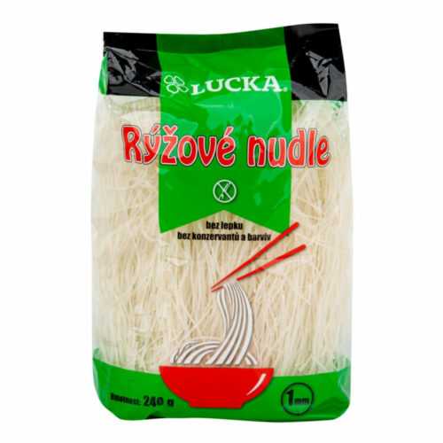 Těstoviny nudle rýžové 1 mm bezlepkové 240 g   LUCKA Lucka
