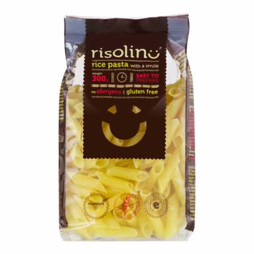 Těstoviny penne rýžové bezlepkové 300 g   RISOLINO Risolino