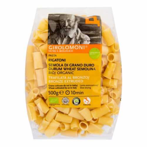 Těstoviny rigatoni semolinové 500 g BIO   GIROLOMONI Girolomoni
