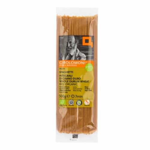 Těstoviny špagety celozrnné semolinové 500 g BIO    GIROLOMONI Girolomoni