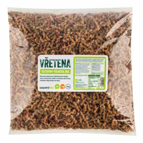 Těstoviny vřetena pšeničná mix 5 kg BIO   COUNTRY LIFE Country Life
