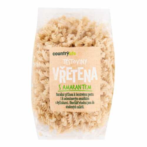 Těstoviny vřetena s amarantem 300 g   COUNTRY LIFE Country Life