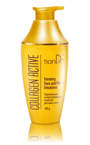 TianDe Collagen Active Zpevňující a liftingová emulze na obličej a krk 100 g