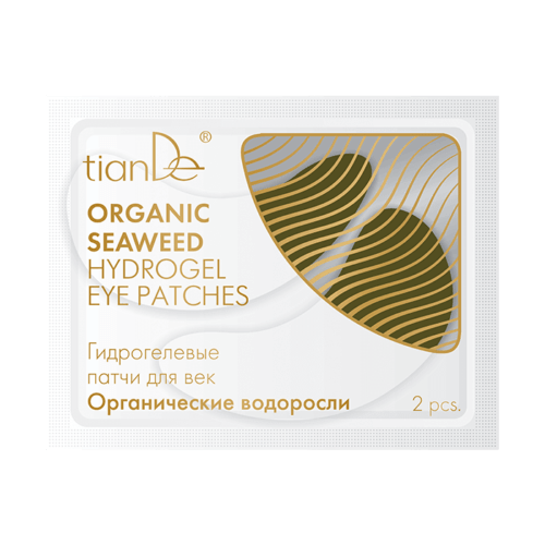 TianDe Hydrogelové polštářky na oční víčka Organické vodní řasy 2 ks