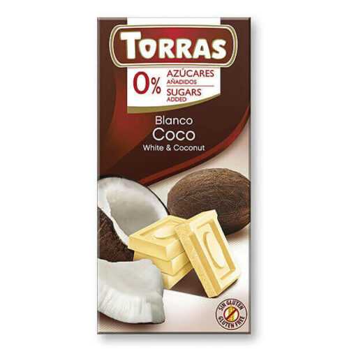 Torras Bílá čokoláda s kokosem 75 g