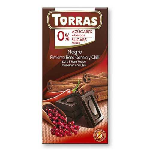Torras Hořká čokoláda s růžovým pepřem