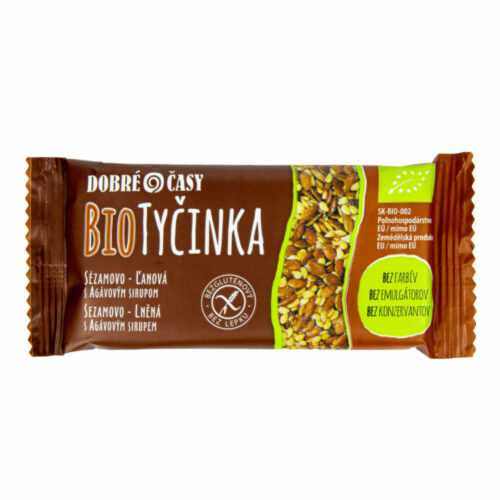 Tyčinka sezamovo-lněná 40 g BIO   DOBRÉ ČASY Dobré časy