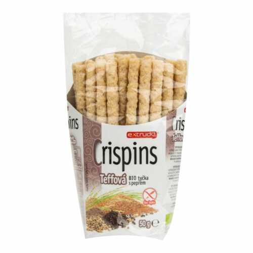 Tyčinka teffová s pepřem Crispins bezlepková 50 g BIO   EXTRUDO Extrudo