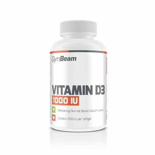 Vitamín D3 1000 IU 120 kaps. bez příchuti - GymBeam GymBeam