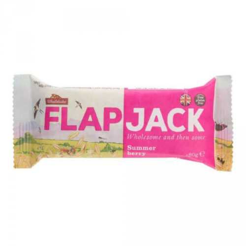 Wholebake Flapjack ovesný malina/jahoda bezlepkový 80 g