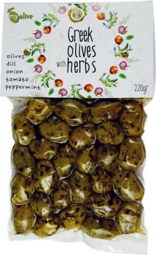 my olive Marinované olivy zeleninou a mátou peprnou 220 g