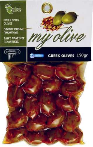 my olive Směs celých zelených a černých oliv s chilli papričkou 250 g
