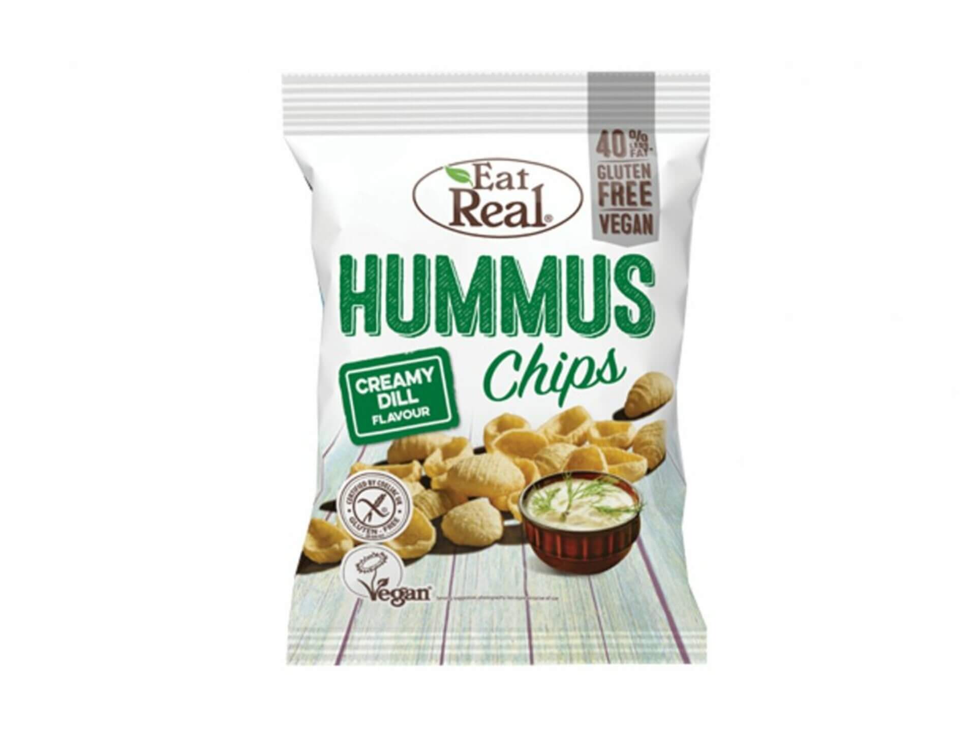 Eat Real Chipsy Hummus s krémovým koprem 45 g