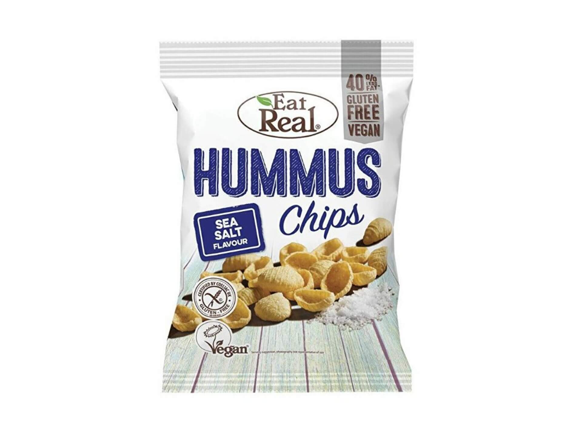 Eat Real Chipsy Hummus s mořskou solí 135 g - Duplikovaný
