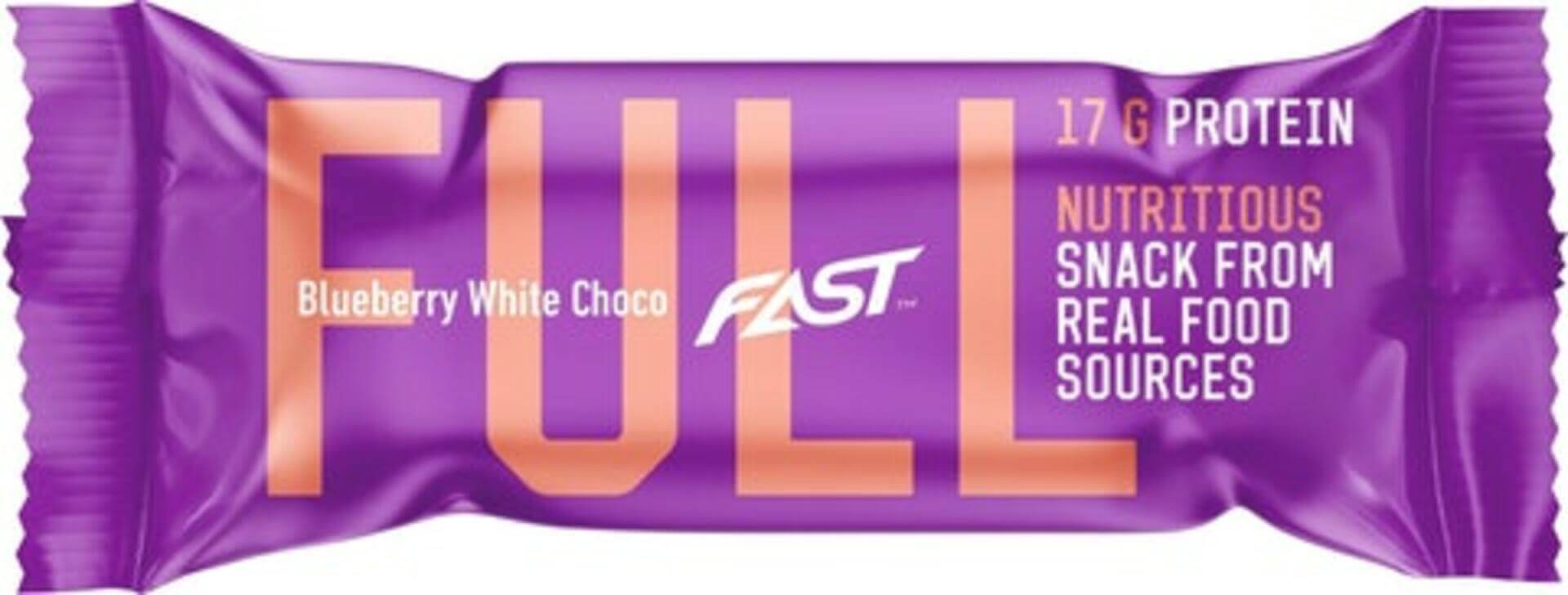 Fast Full Proteinová tyčinka Blueberry White Choco 67g