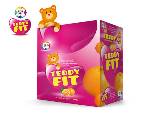 ForFit TeddyFit dětský multivitamínový box 15x15 žvýkacích bonbónů