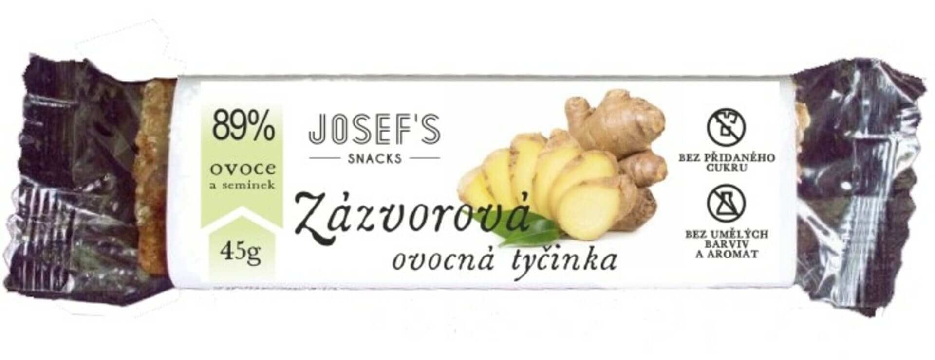 Josef's snacks Ovocná zázvorová tyčinka 45 g