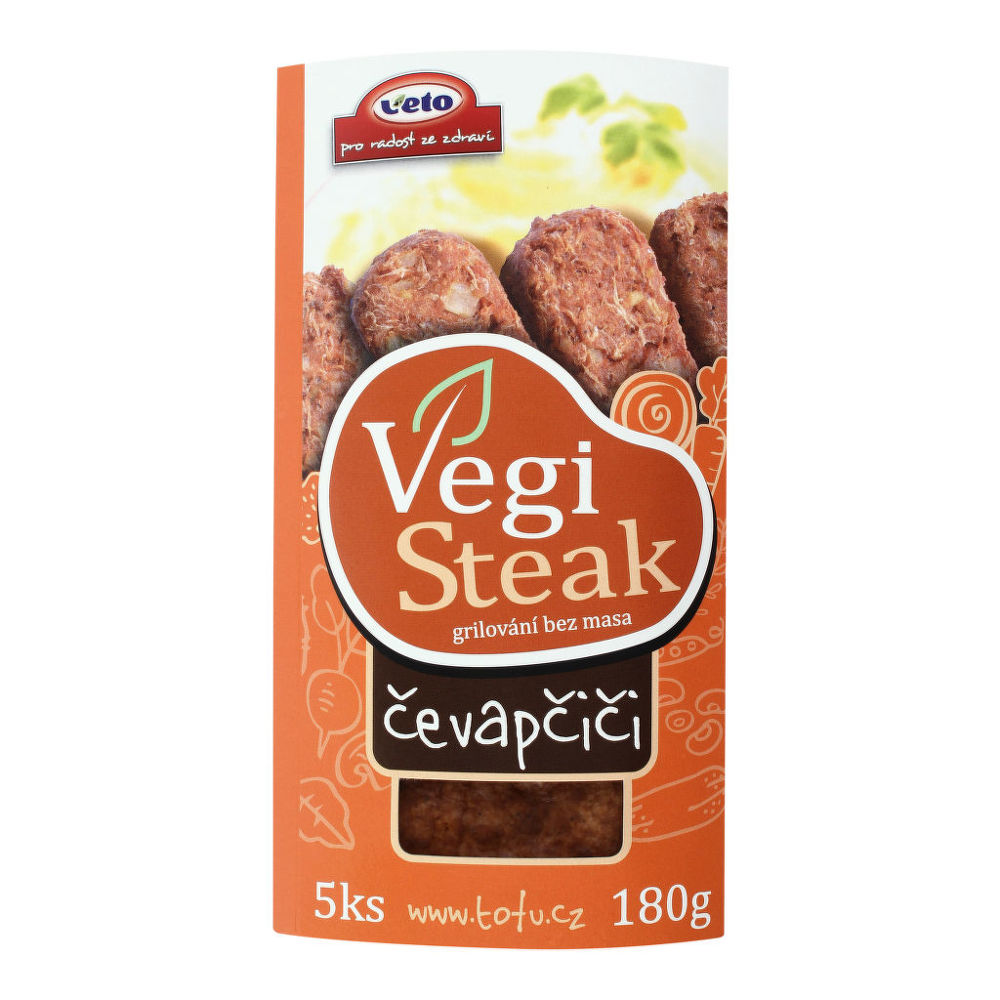 Čevapčiči veganské 180 g   VETO ECO Veto