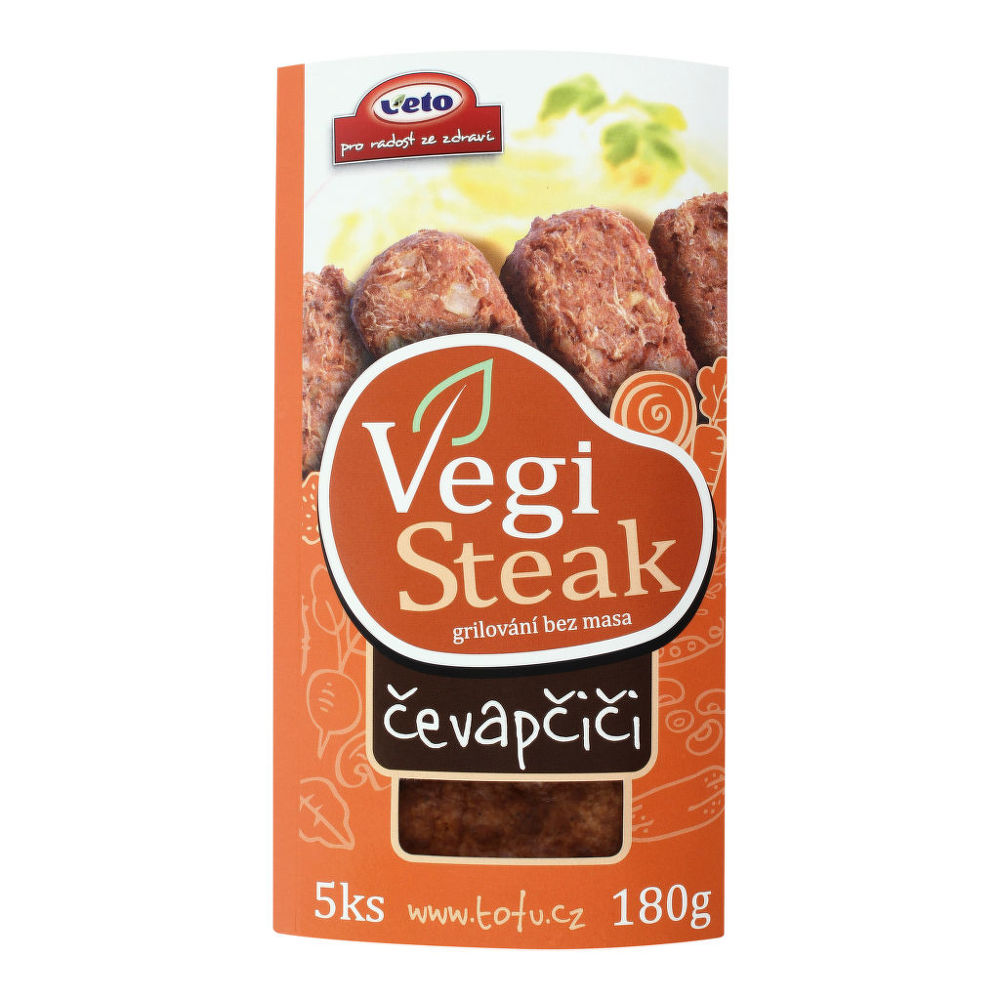 Čevapčiči veganské 180 g   VETO ECO Veto