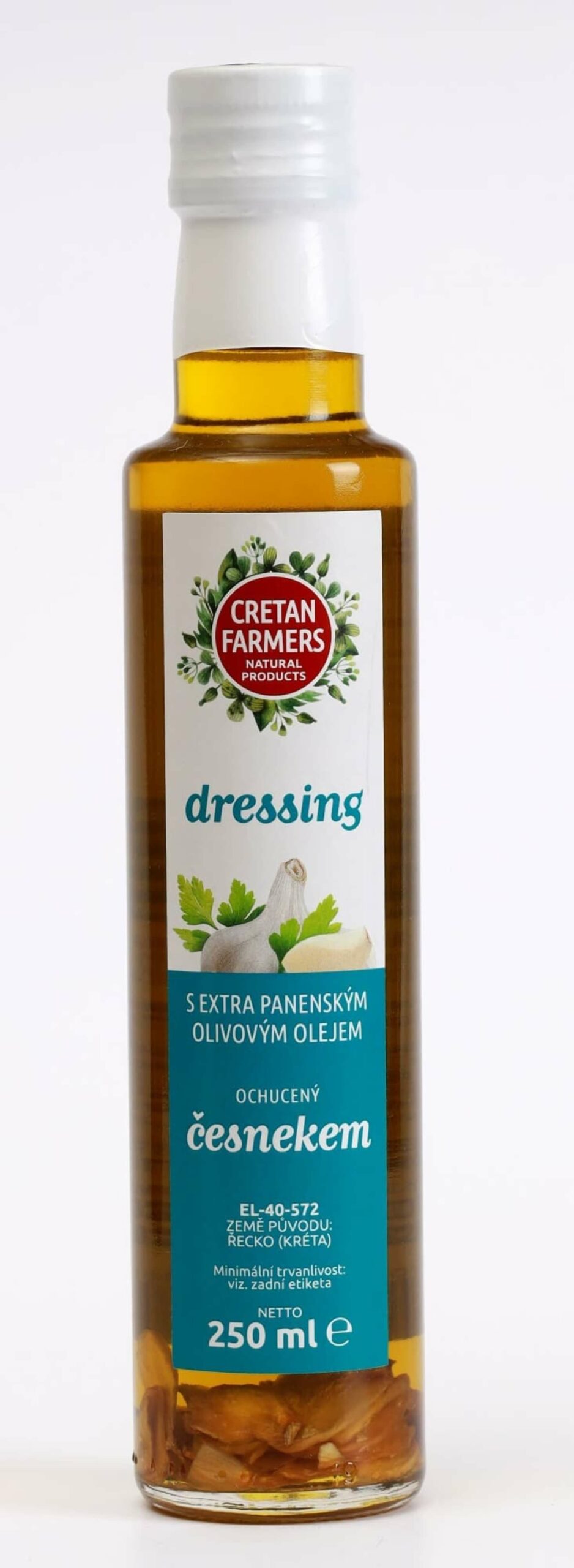 Cretan Farmers Extra panenský olivový olej s česnekem 250 ml