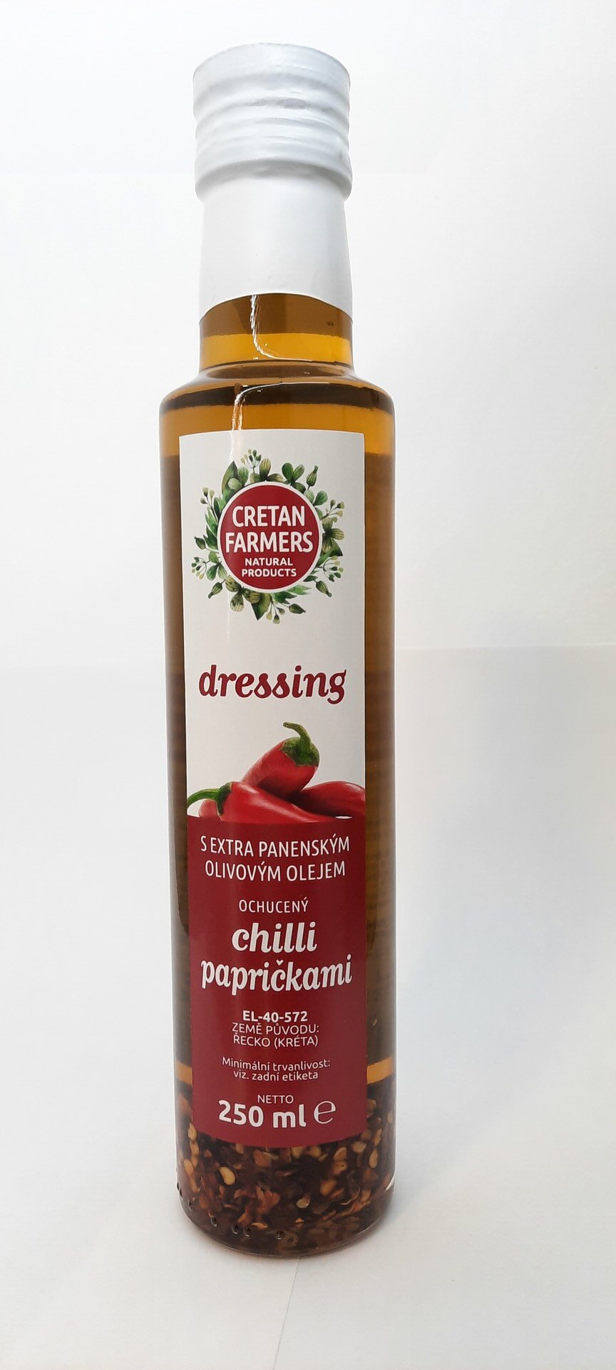 Cretan Farmers Extra panenský olivový olej s chilli 250 ml