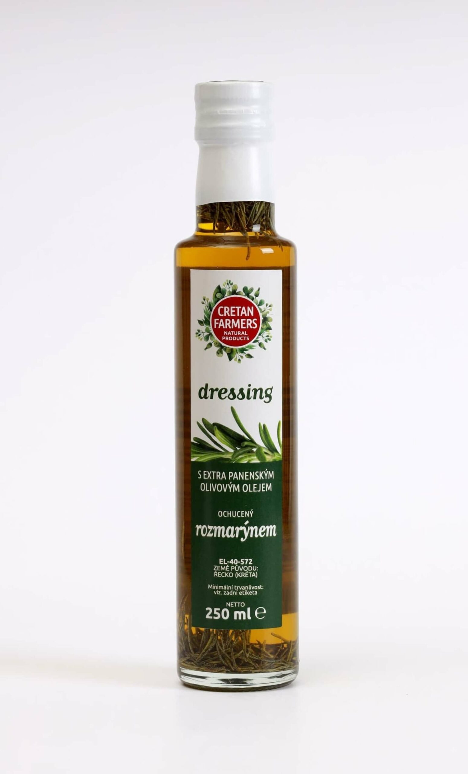 Cretan Farmers Extra panenský olivový olej s rozmarýnem 250 ml
