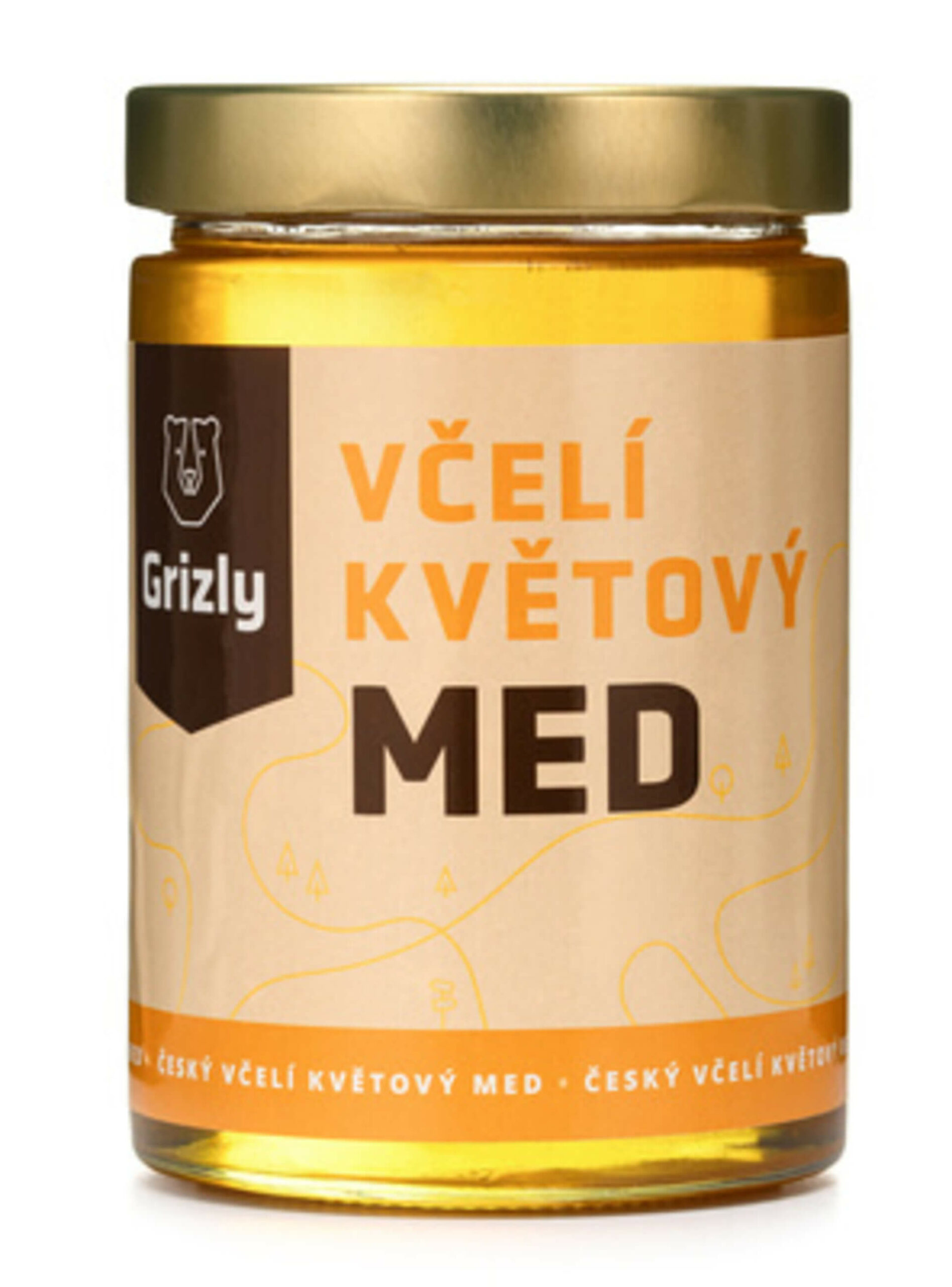 GRIZLY Med řecký květový s jedlým kaštanem 400 g