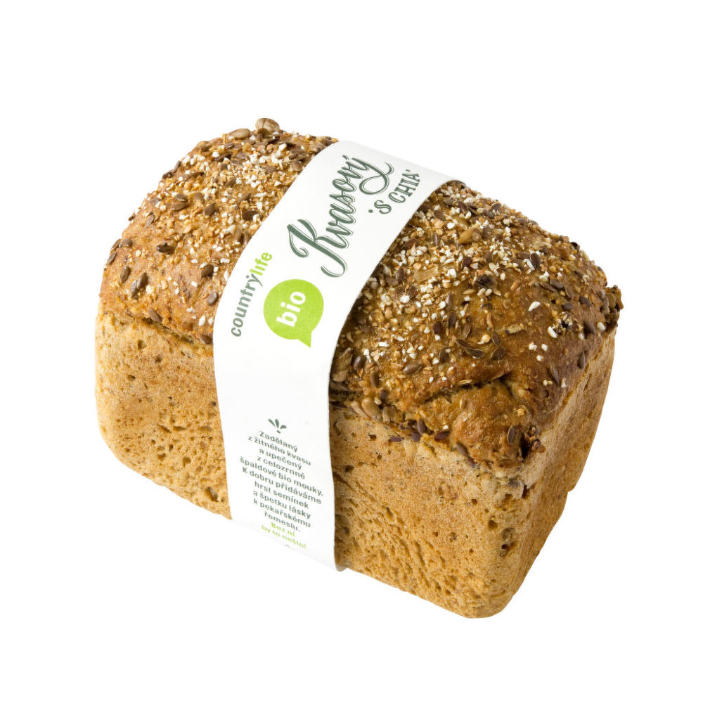 Kvasový chléb s chia semínky 500g BIO CL Country Life