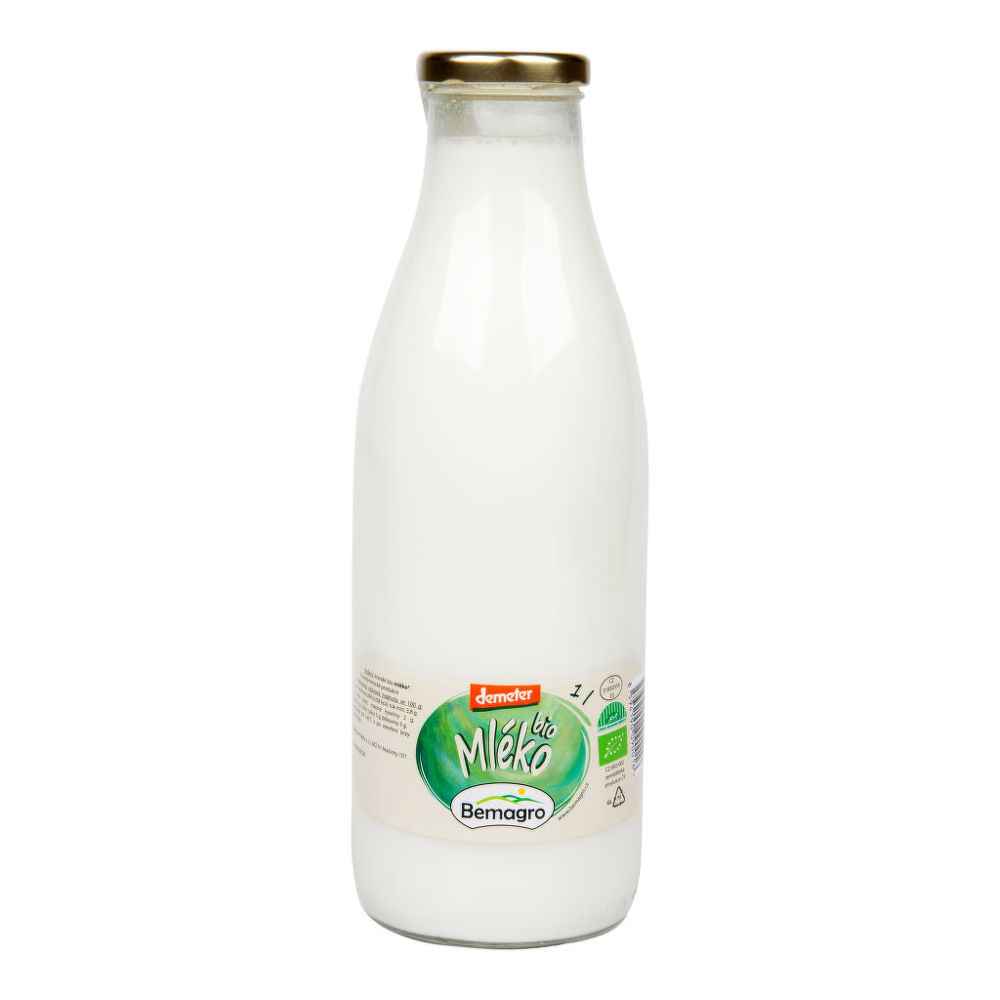 Mléko selské plnotučné 1 l BIO   BEMAGRO BEMAGRO