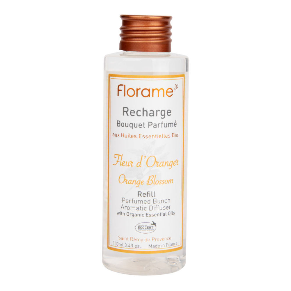 VÝPRODEJ!!!Náhradní náplň vonná dekorace  pomerančový květ 100 ml   FLORAME Florame