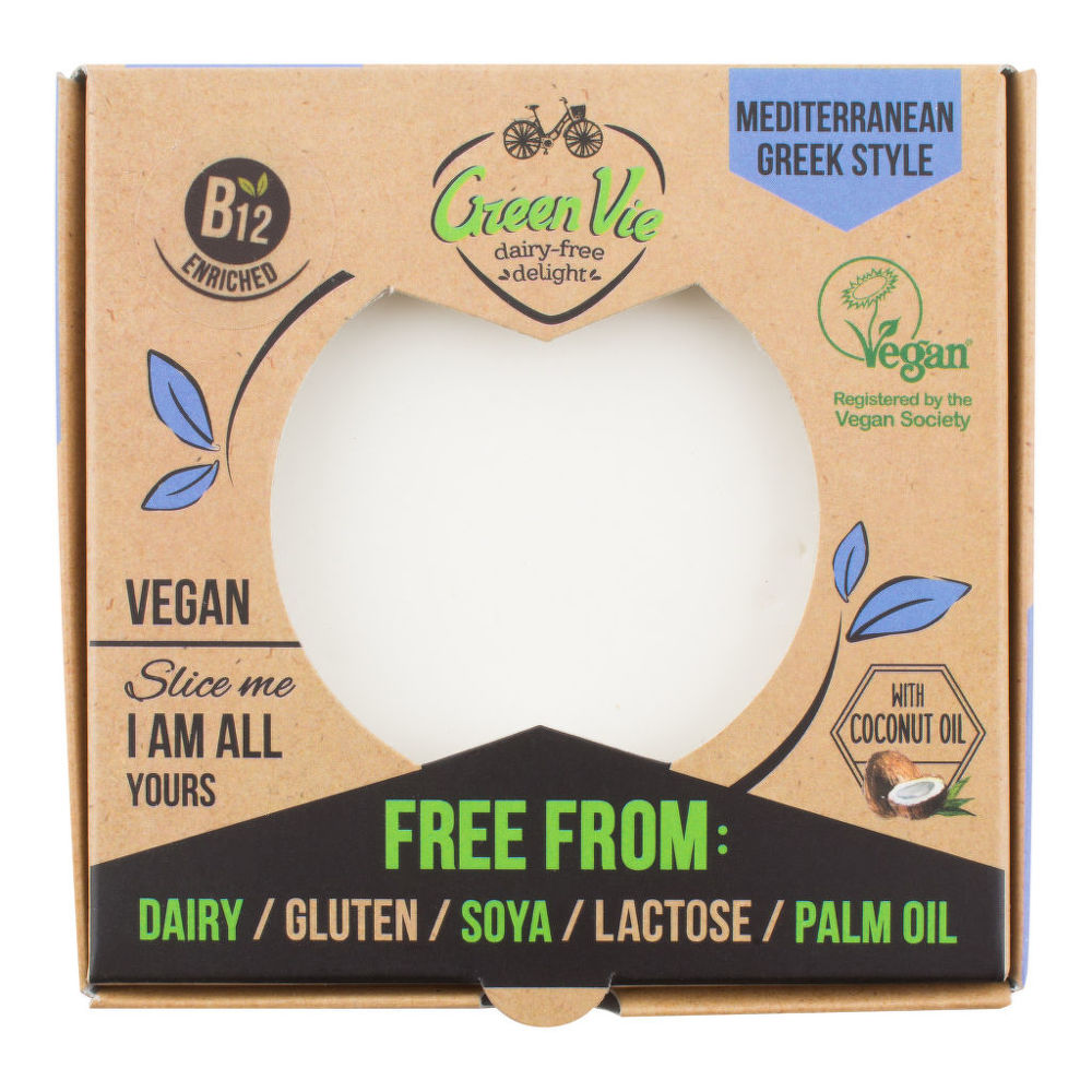 Veganská alternativa sýru feta blok 250 g   GREENVIE Greenvie