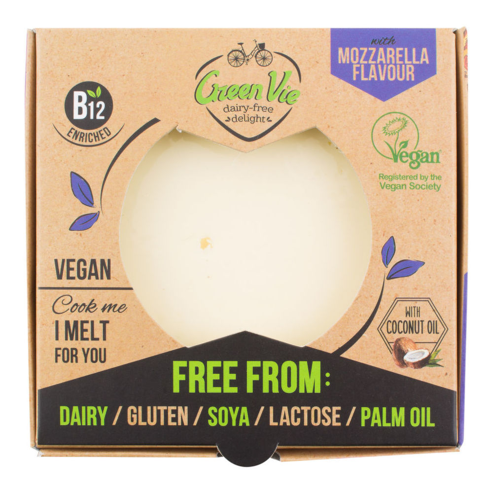 Veganská alternativa sýru mozzarella blok 250 g   GREENVIE Greenvie