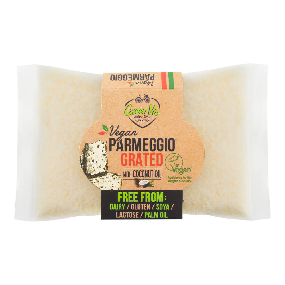 Veganská alternativa sýru parmezán strouhaný 100 g   GREENVIE Greenvie