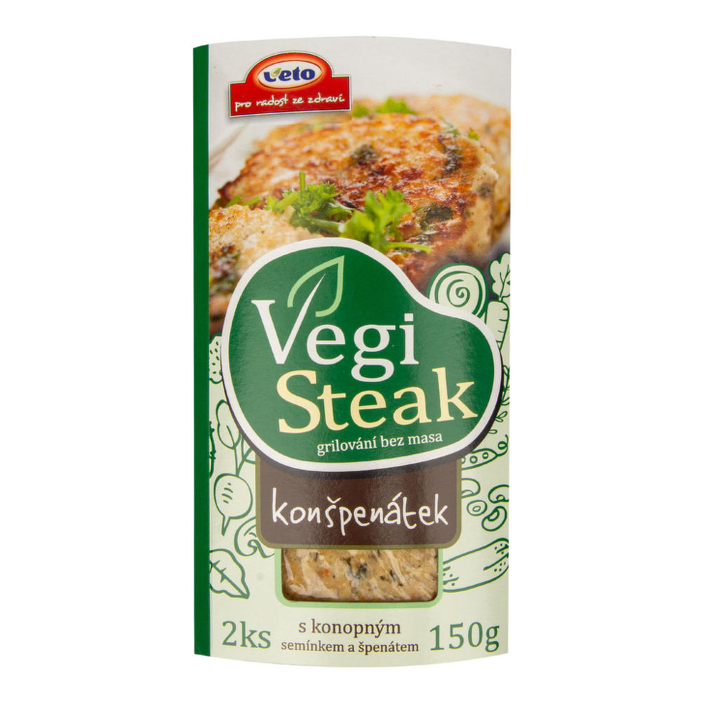 Vegi steak konšpenátek 150 g   VETO ECO Veto