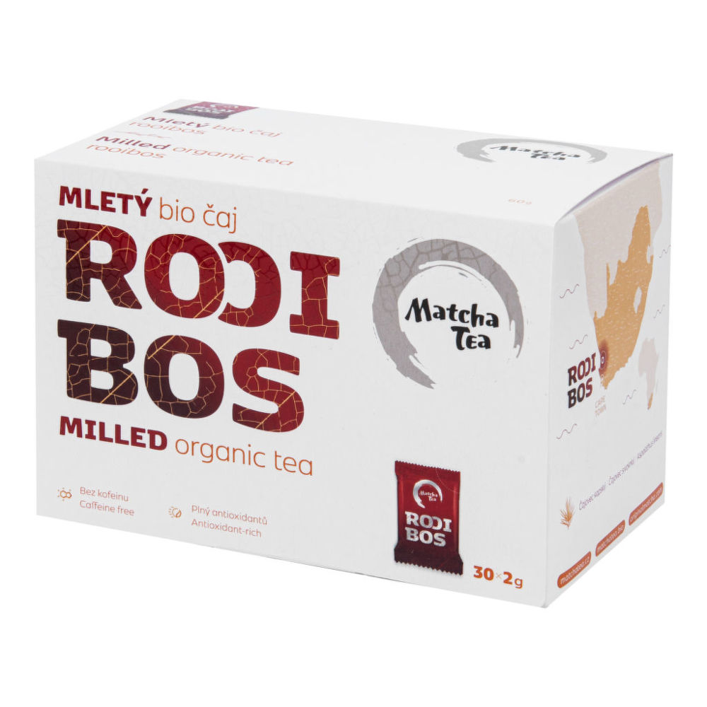 Čaj Rooibos mletý 60 g (30x2 g) BIO   MATCHA TEA Matcha Tea