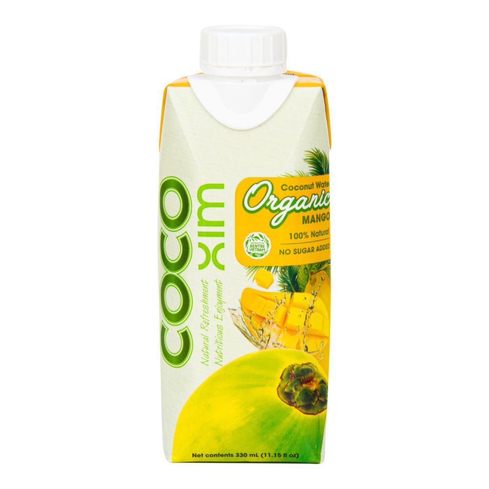 Voda kokosová mango 330 ml BIO   COCOXIM Cocoxim
