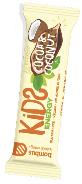 Bombus Kids Energy 40g - kokos a kakao