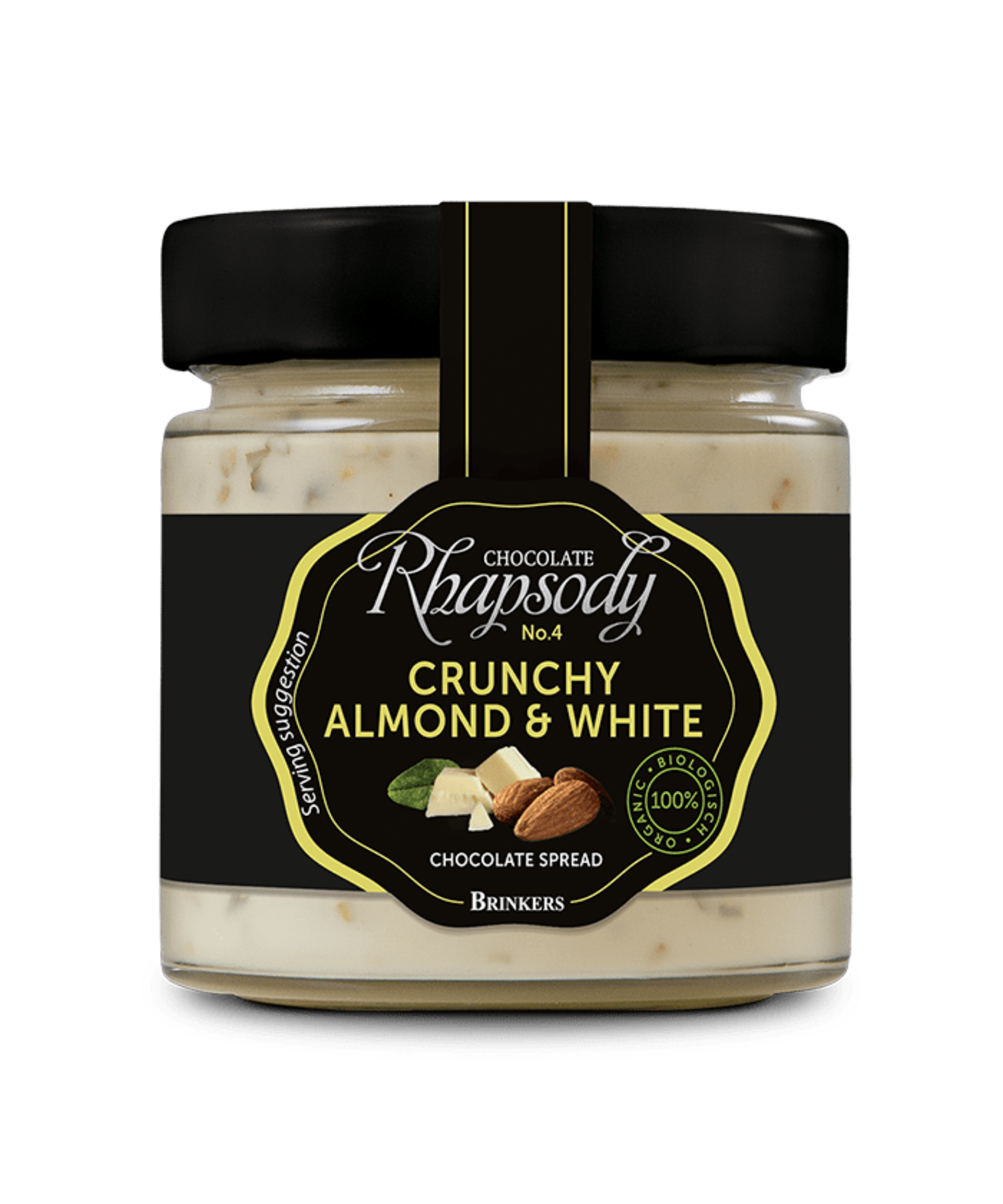 Chocolate Rhapsody Crunchy Almond & White Chocolate BIO 200 g