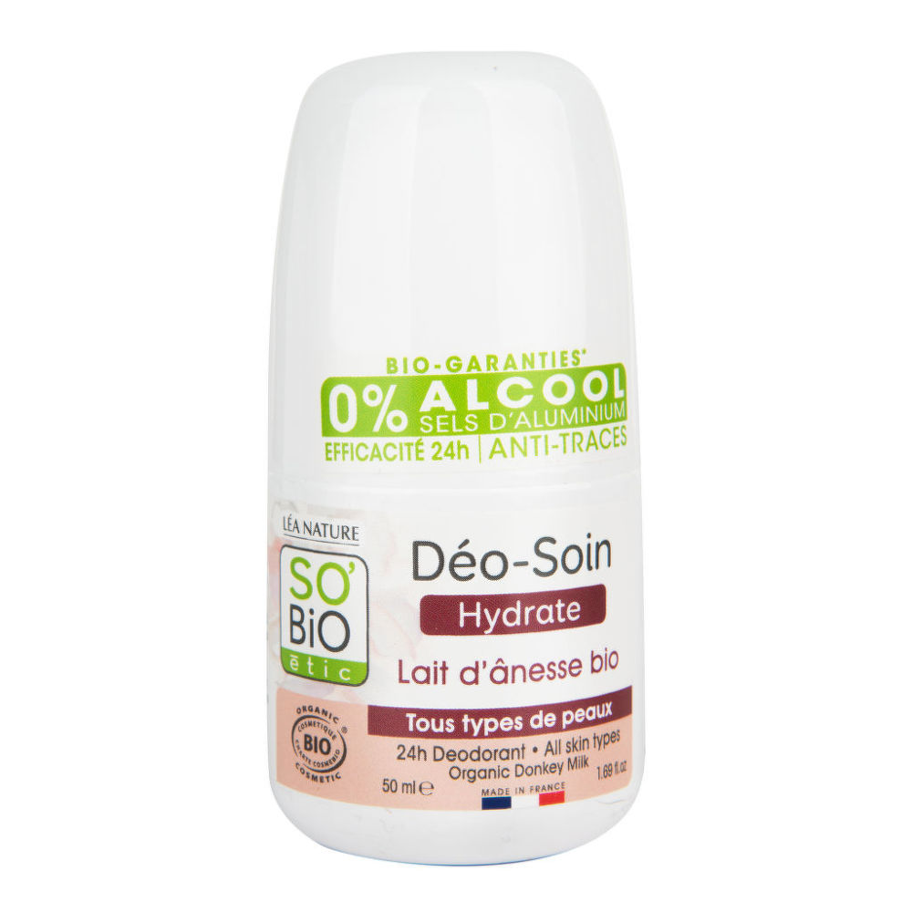 Deodorant přírodní 24h hydratační s oslím mlékem 50 ml BIO   SO’BiO étic So’Bio étic