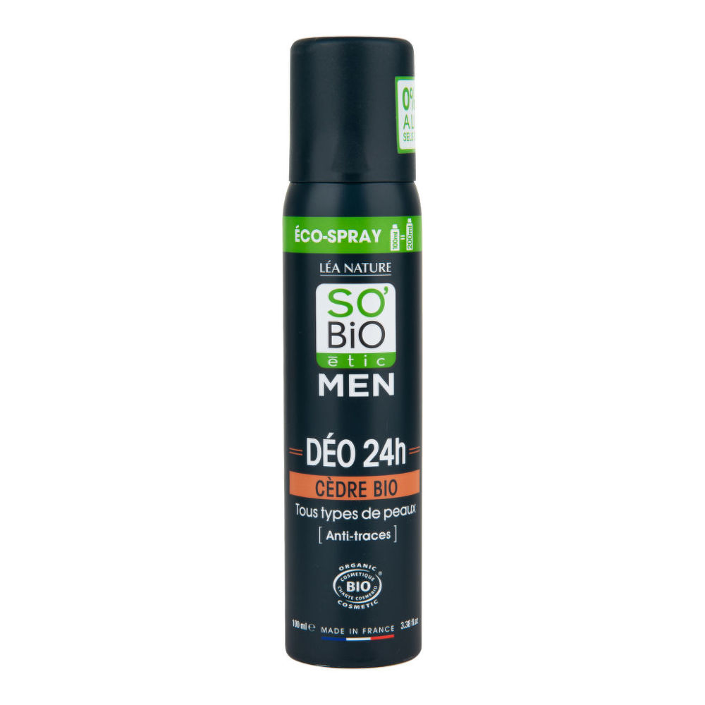 Deodorant přírodní ECO SPRAY 24h MEN cedr 100 ml BIO   SO’BiO étic So’Bio étic